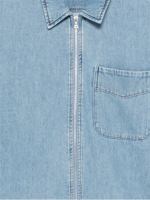 Camicia denim chiaro dries van noten DRIES VAN NOTEN | 261-020775-3385514 LIGHT BLUE